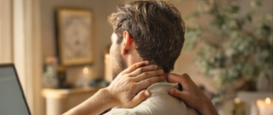 Boyun fıtığı ve boyun düzleşmesi için boyun masajı uygulaması